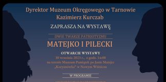 Koryznówka. W sobotę otwarcie wystawy „Dwie twarze patriotyzmu – Matejko i Pilecki”