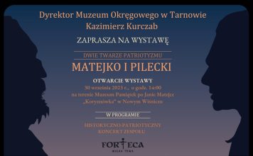 Koryznówka. W sobotę otwarcie wystawy „Dwie twarze patriotyzmu – Matejko i Pilecki”