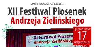 Ruszyły zapisy do udziału w XII Festiwalu piosenek Andrzeja Zielińskiego w Gdowie