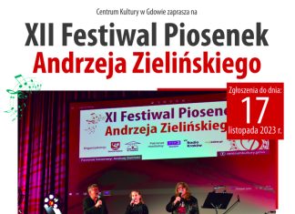 Ruszyły zapisy do udziału w XII Festiwalu piosenek Andrzeja Zielińskiego w Gdowie