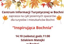 W sobotę jesienny spacer z cyklu „Inspirująca Bochnia”