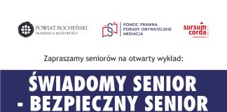 W czwartek otwarty wykład z edukacji prawnej i konsultacje dla seniorów
