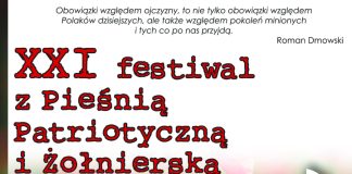Trwają zapisy na XXI Festiwal „Z pieśnią patriotyczną i żołnierską”