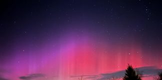 Piękna zorza widziana z Bocheńszczyzny! – ZDJĘCIA