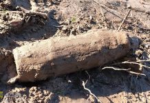 Niewybuch na budowie obwodnicy Brzeska