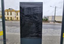 Bochnia. Totem multimedialny przy dworcu PKP