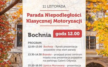 Bochnia-Brzesko-Lipnica-Wiśnicz. Parada Niepodległości Klasycznej Motoryzacji