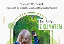 Powiat bocheński. Konkurs „Eko-Selfie z Klimatem” dla uczniów szkół średnich