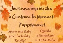 W niedzielę jesienna wycieczka nad Rabę