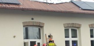 Ewakuacja szkoły w Baczkowie po pożarze skrzynki elektrycznej