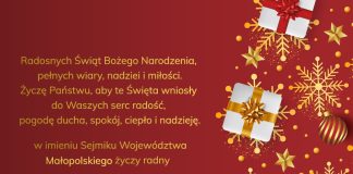 Życzenia od radnego sejmiku Krzysztofa Nowaka