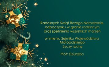 Życzenia dla Czytelników od Piotra Dziurdzi – radnego Sejmiku Województwa Małopolskiego