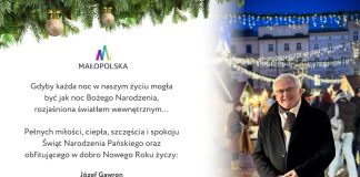 Życzenia od Józefa Gawrona – Wicemarszałka Województwa Małopolskiego