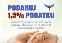 🔸 Podziel się Dobrem! Przekaż 1,5% na Hospicjum Domowe!