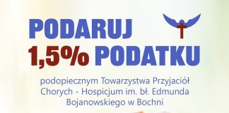 🔸 Podziel się Dobrem! Przekaż 1,5% na Hospicjum Domowe!