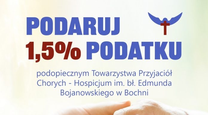 🔸 Podziel się Dobrem! Przekaż 1,5% na Hospicjum Domowe!