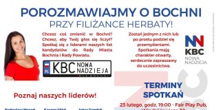 🔸 KBC Nowa Nadzieja zaprasza na dyżury obywatelskie przy herbacie