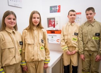 Młodzieżowa drużyna OSP w Borku w akcji „Ferie z AED” – ZDJĘCIA