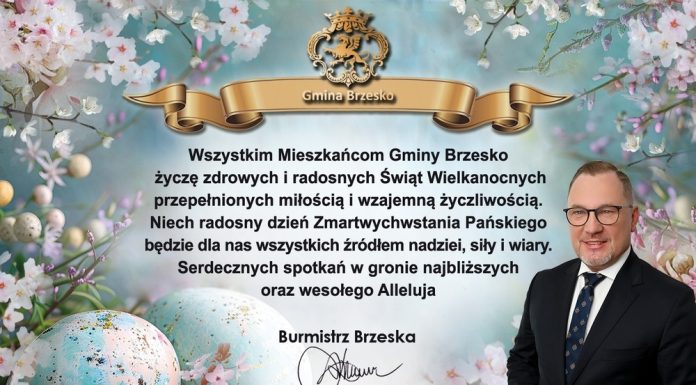 Życzenia od burmistrza Brzeska