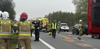 Zderzenie dwóch motocykli na DK94 pod Bochnią