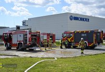 Pożar na terenie zakładu w BSAG. Duże powiatowe ćwiczenia strażackie – ZDJĘCIA