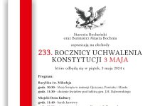 Bochnia. Obchody 233. rocznicy uchwalenia Konstytucji 3 Maja – PROGRAM