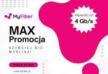 🔸 Odkryj świat ultra szybkiego internetu z promocją MAX od MyFiber!