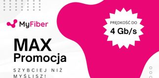 🔸 Odkryj świat ultra szybkiego internetu z promocją MAX od MyFiber!