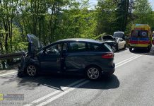 5 osób rannych w wypadku na DK75. Droga Brzesko – Nowy Sącz całkowicie zablokowana