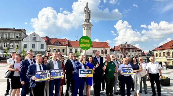 Bochnia. Europoseł Adam Jarubas zachęcał do głosowania w wyborach do PE