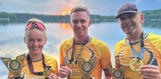 Medale zawodników Triathlon Team Bochnia z zawodów w Sierakowie