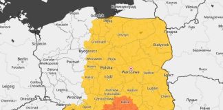 ⚠ W poniedziałek silne burze i ulewy. Wydano ostrzeżenia 2. stopnia dla całej Małopolski