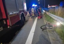 Pijany rowerzysta wywrócił się na DK94 w Gorzkowie