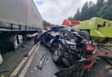 Śmiertelny wypadek na dojeździe do A4 w Brzesku. Zginął 26-letni kierowca