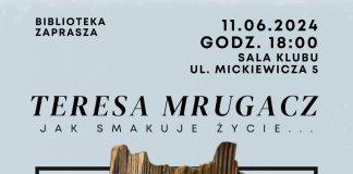 Biblioteka. Promocja tomiku poezji i otwarcie wystawy prac Teresy Mrugacz