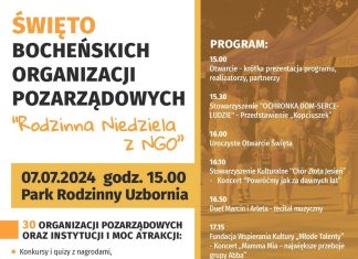 Święto Bocheńskich Organizacji Pozarządowych – „Rodzinna Niedziela z NGO” – PROGRAM
