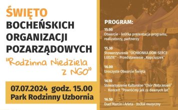 Święto Bocheńskich Organizacji Pozarządowych – „Rodzinna Niedziela z NGO” – PROGRAM