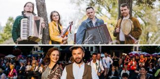Tańce z Pogranicza przed Piekarnią Sztuki. Wkrótce w Niepołomicach potańcówka z zespołem Hajda Banda