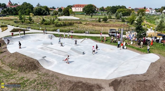 Otwarto skatepark na Błoniach w Niepołomicach – ZDJĘCIA, WIDEO