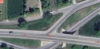 Bochnia-Łapczyca. Policjanci latali dronem nad skrzyżowaniem