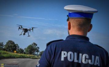 Brzesko. Policyjna akcja z dronem. Wykryto 14 wykroczeń