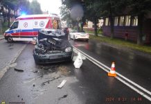 Bochnia. Zderzenie na ul. Kazimierza Wielkiego