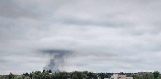Pożar w Pogwizdowie. Słup dymu widoczny z daleka – ZDJĘCIA