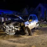Wypadek w Brzeźnicy. Kierowca miał ponad 2,5 promila – ZDJĘCIA, WIDEO