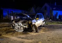 Wypadek w Brzeźnicy. Kierowca miał ponad 2,5 promila – ZDJĘCIA, WIDEO