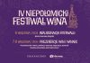 W weekend IV Niepołomicki Festiwal Wina – PROGRAM