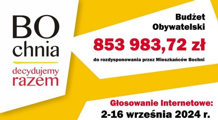 Bochnia. Trwa głosowanie nad projektami do Budżetu Obywatelskiego