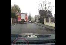 Bochnia. Kolizja wozu strażackiego w drodze na akcję – WIDEO