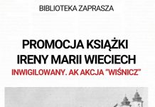 Biblioteka. We wtorek promocja książki Ireny Marii Wieciech „Inwigilowany”