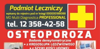 🔸 Bochnia. Zbadaj swoje kości! BADANIE OSTEOPOROZY – ZAPISY